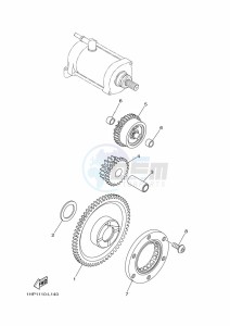 YFM700FWBD YFM70KPHK (B5K9) drawing STARTER CLUTCH