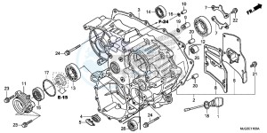 GL1800BE F6B Bagger - GL1800BE UK - (E) drawing REAR CASE