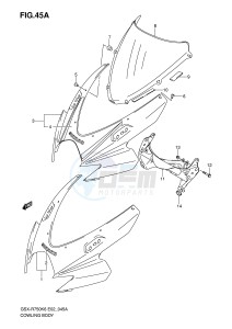 GSX-R750 (E2) drawing COWLING BODY (MODEL K7)