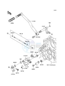 VN1600 MEAN STREAK VN1600B7F GB XX (EU ME A(FRICA) drawing Gear Change Mechanism