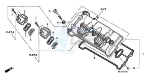 CBR600RRA Australia - (U / 2U) drawing CYLINDER HEAD COVER