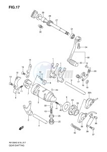 RV125 (E19) VanVan drawing GEAR SHIFTING