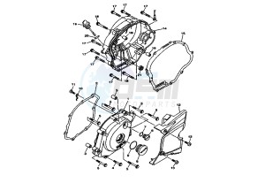 YBR 125 drawing CRANKCASE COVER