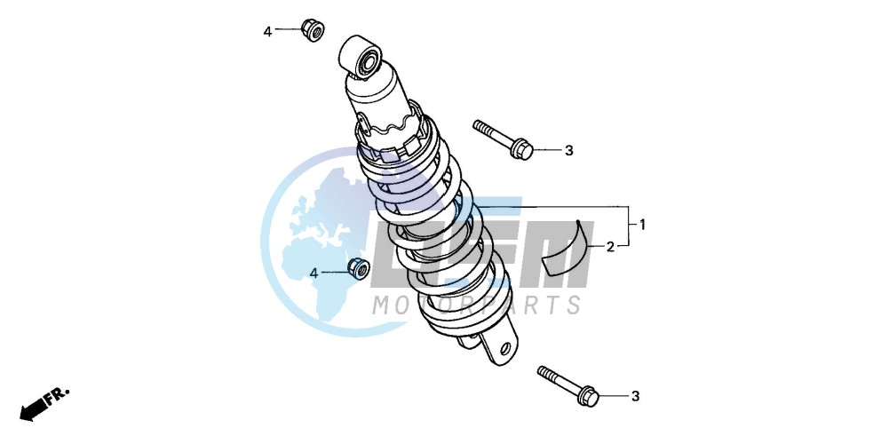 REAR CUSHION (CB600F2/F22)