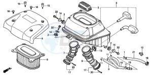 XRV750 AFRICA TWIN drawing AIR CLEANER