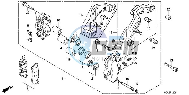 L. FRONT BRAKE CALIPER