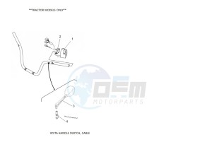 YFM700FWAD GRIZZLY 700 EPS (BLTS) drawing WVTA HANDLE SWITCH, CABLE