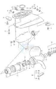 DF 9.9 drawing Gear Case