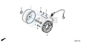 VT750SB drawing GENERATOR