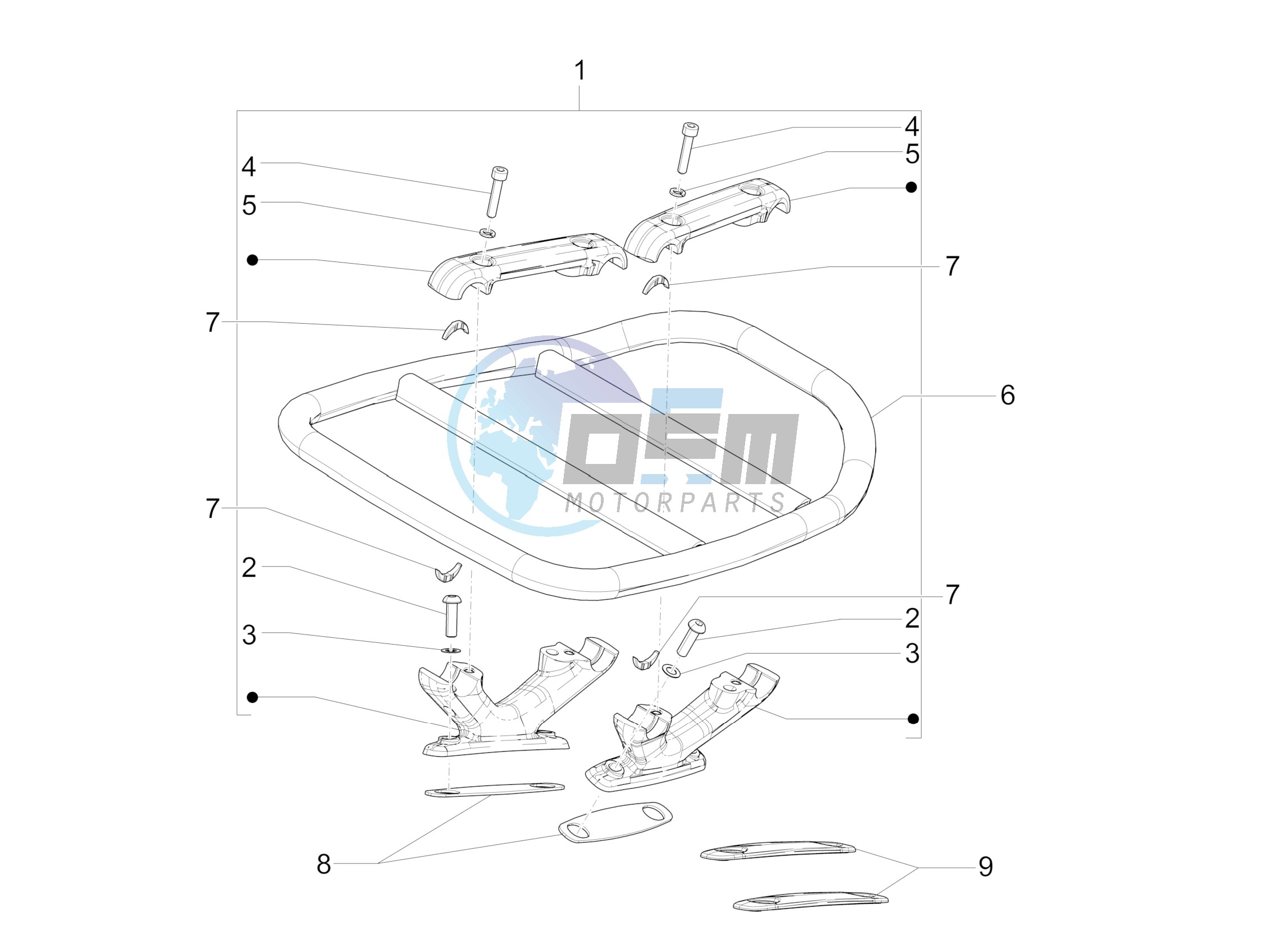 Rear luggage rack