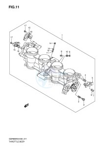 GSR600 (E2) drawing THROTTLE BODY