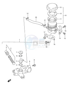 RGV250 (E24) drawing FRONT MASTER CYLINDER