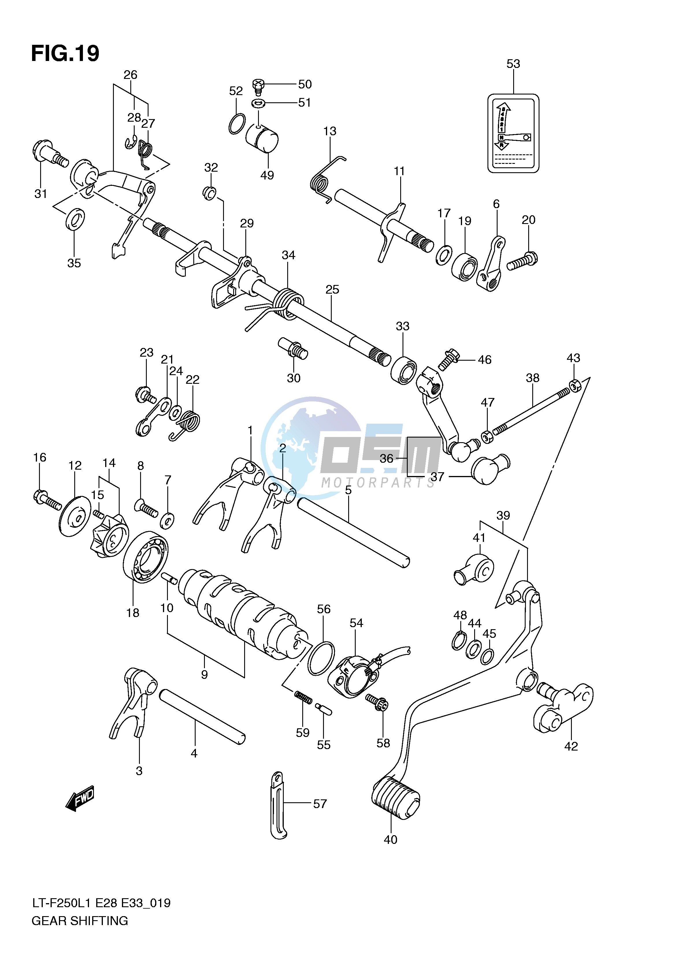 GEAR SHIFTING (LT-F250L1 E33)