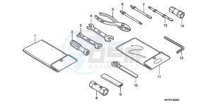 CBR125RW9 France - (F / CMF WH) drawing TOOL