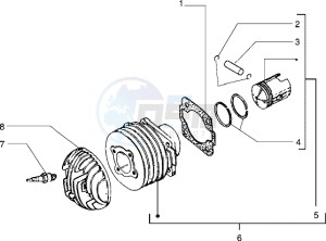 PX 200 E drawing Cylinder - piston - wrist pin unit