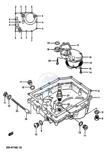 GSX-R1100 (G-H-J) drawing OIL PAN