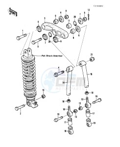 KDX 250 B [KDX250] (B1) [KDX250] drawing REAR SUSPENSION -- 81KDX250-B1- -