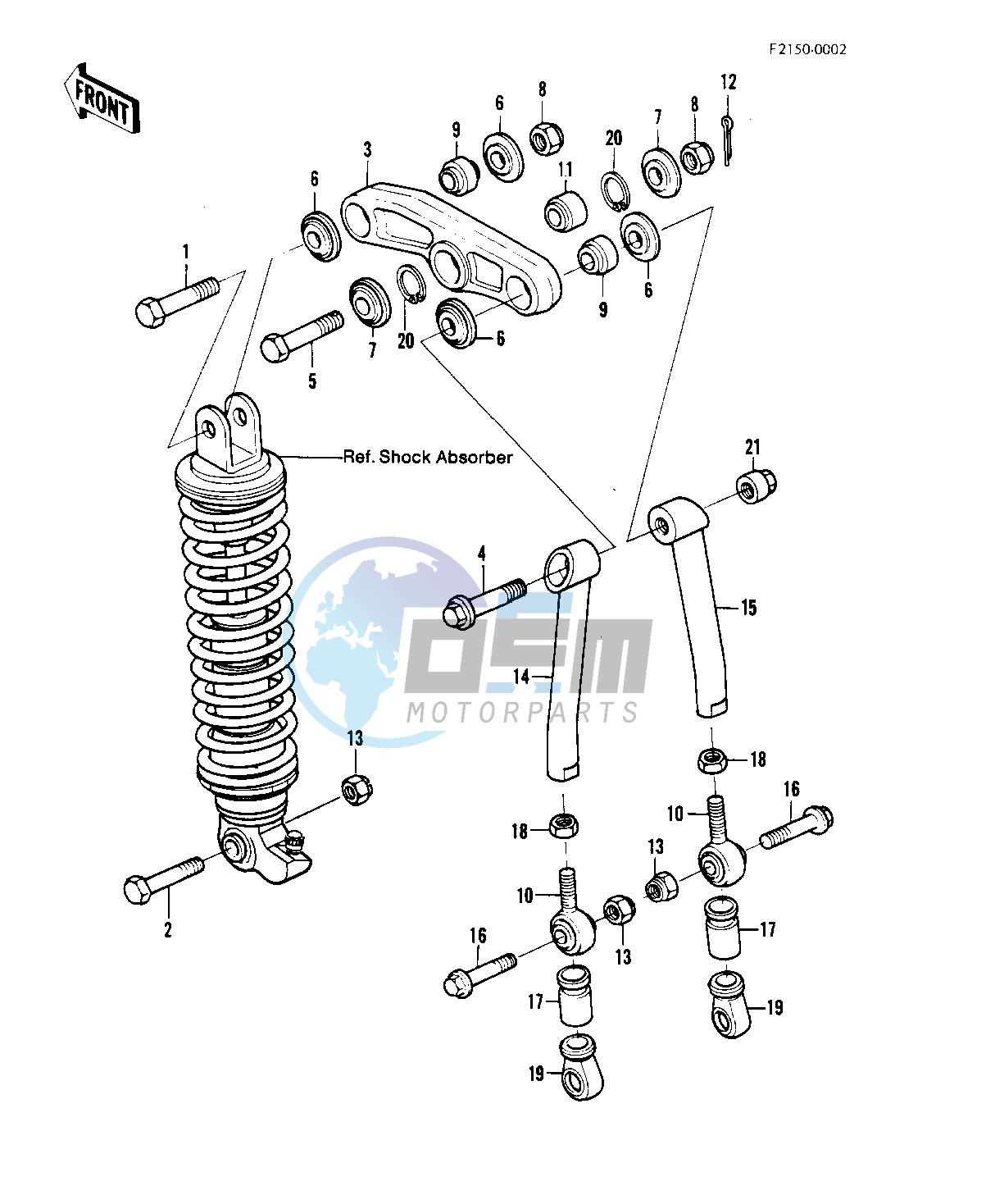 REAR SUSPENSION -- 81KDX250-B1- -