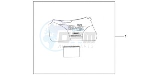 CBR1000RA9 France - (F / ABS CMF HRC MKH MME) drawing INDOOR BODY COVER