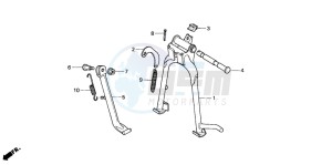 CG125 drawing STAND