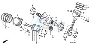 XL1000VA9 France - (F / ABS CMF) drawing CRANKSHAFT/PISTON