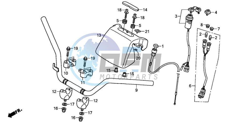 HANDLE PIPE (TRX250EX1/2/3/4/5)