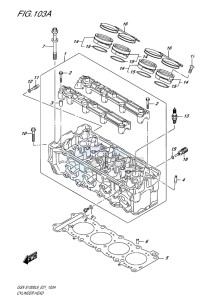 GSX-S1000 EU drawing CYLINDER HEAD