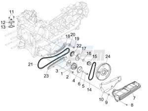 MP3 300 4t 4v ie erl ibrido drawing Oil pump