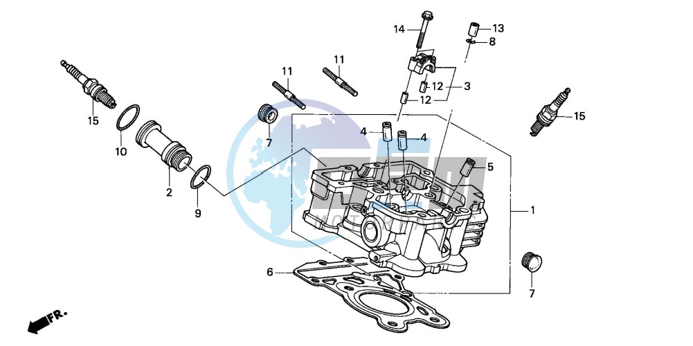 REAR CYLINDER HEAD