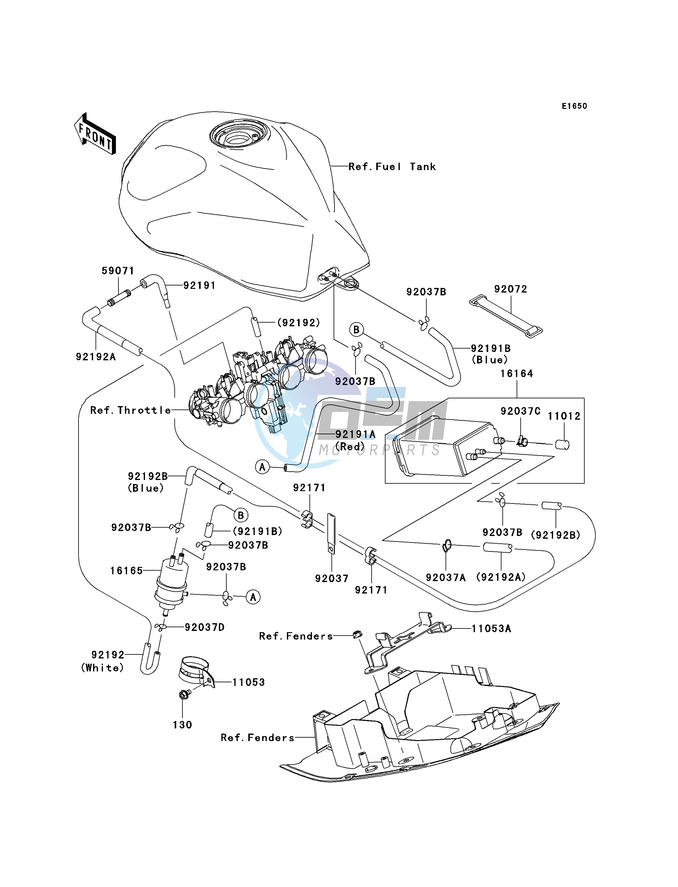 FUEL EVAPORATIVE SYSTEM-- CA- -