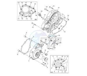 WR X 125 drawing CRANKCASE COVER 1