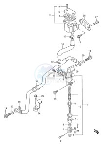 TL1000R (E2) drawing REAR MASTER CYLINDER