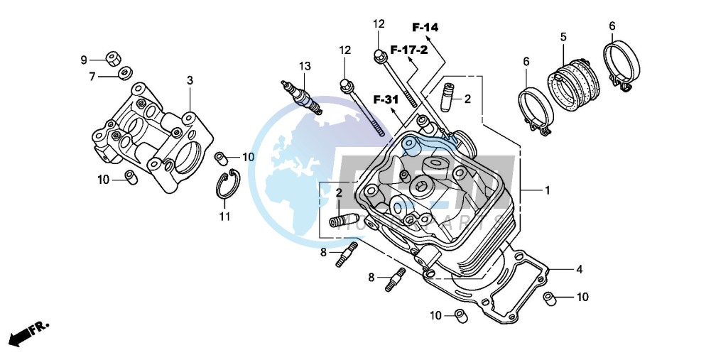 CYLINDER HEAD (CBR125R/RS/RW5/RW6/RW8)