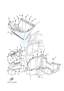 YXZ1000ES YXZ10YPSG YXZ1000R EPS SPECIAL EDITION (2HC1) drawing STAND & FOOTREST