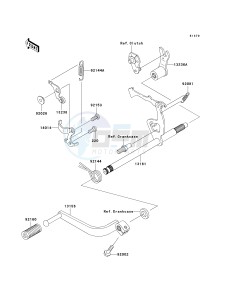 KLX 110 A (KLX110 MONSTER ENERGY) (A6F-A9FA) A7F drawing GEAR CHANGE MECHANISM