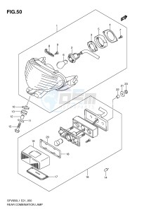 SFV650 (E21) Gladius drawing REAR COMBINATION LAMP