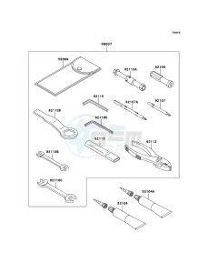 NINJA ZX-6R ZX600R9F FR GB XX (EU ME A(FRICA) drawing Owner's Tools