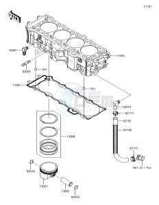 JET SKI ULTRA 310X JT1500LHF EU drawing Cylinder/Piston(s)