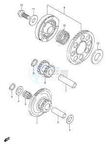 GSX-R750 (E2) drawing STARTER CLUTCH