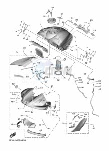 YZF600W YZF-R6 (BN6U) drawing FUEL TANK