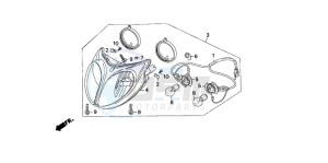 SZX50S X8R-S drawing HEADLIGHT