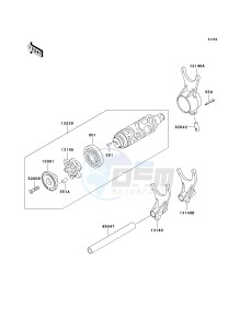 VN 1500 P [VULCAN 1500 MEAN STREAK] (P1-P2) [VULCAN 1500 MEAN STREAK] drawing GEAR CHANGE DRUM_SHIFT FORK-- S- -