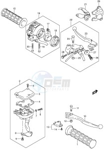 LT-Z250 (E19) drawing HANDLE LEVER (MODEL K4)