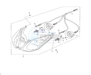 YP R BLACK X-MAX 250 drawing HEADLIGHT