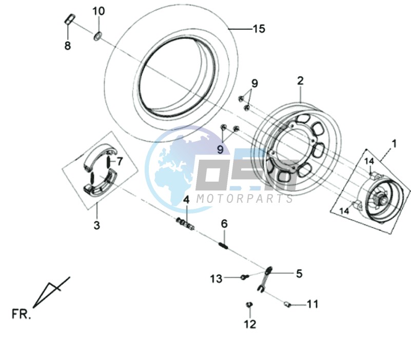 REAR WHEEL / CENTRAL STAND