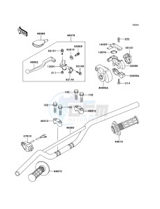 KX85 / KX85 II KX85-B5 EU drawing Handlebar