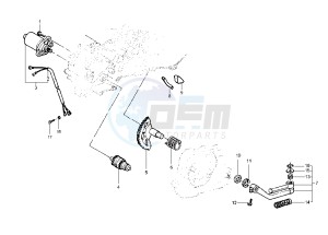 Runner SP 50 drawing Starting Motor - Starting lever