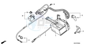 CRF250X9 Europe Direct - (ED / CMF) drawing BATTERY