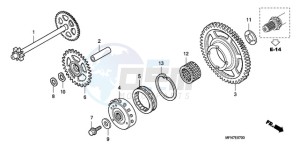 CB1000R9 Australia - (U) drawing STARTING CLUTCH