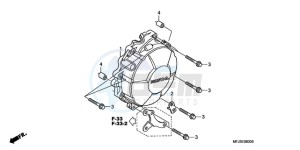 CBR600RRA France - (F / CMF 2F) drawing GENERATOR COVER